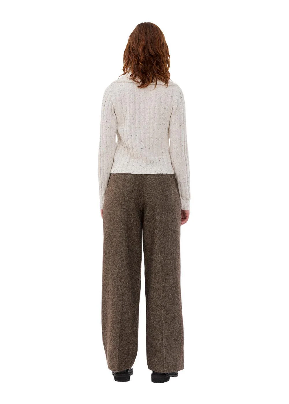 Raulmd rollneck cardigan - Sand Speckle - Image 4