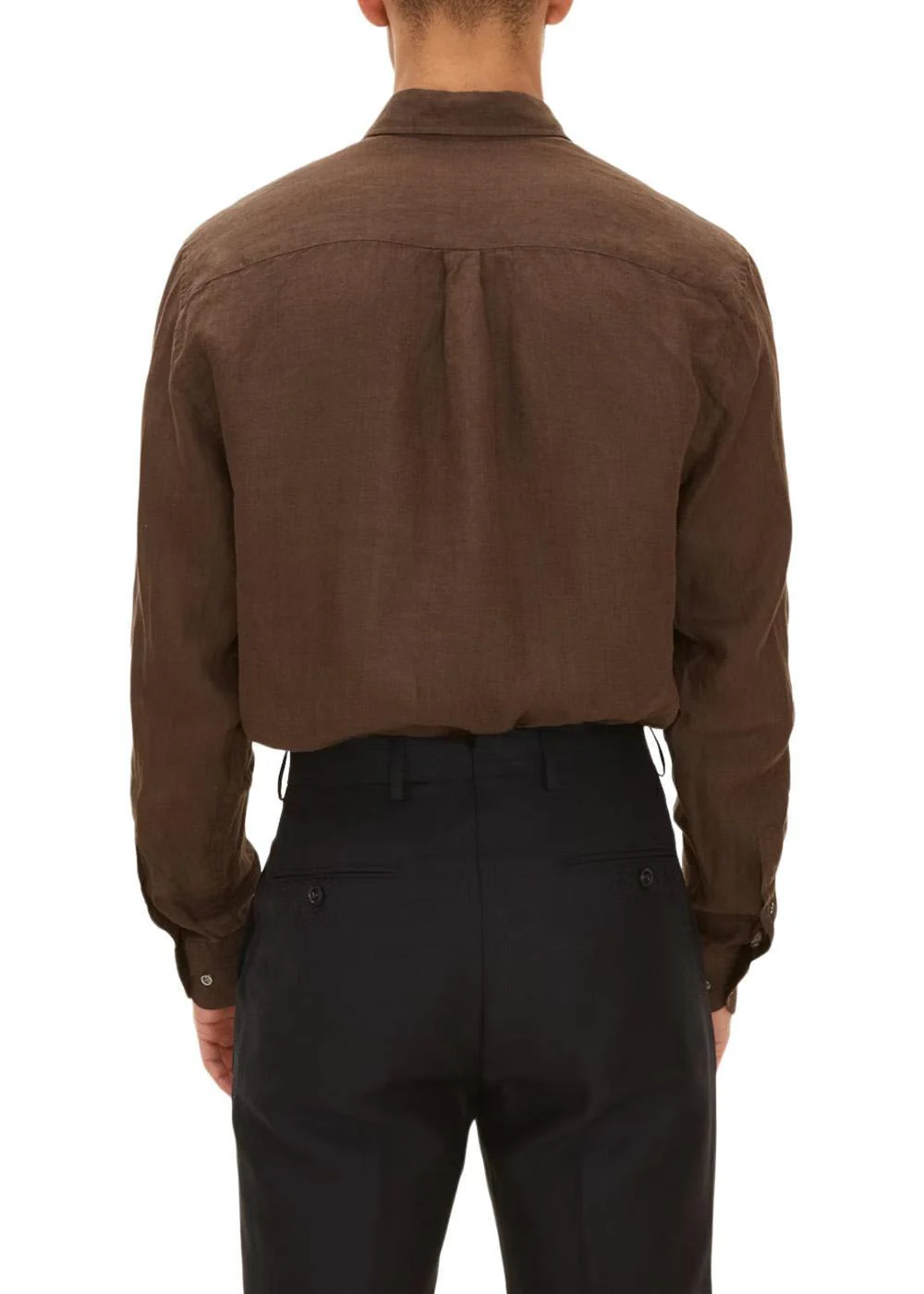 Reg Fit BD Signature Linen - Brown - Image 4