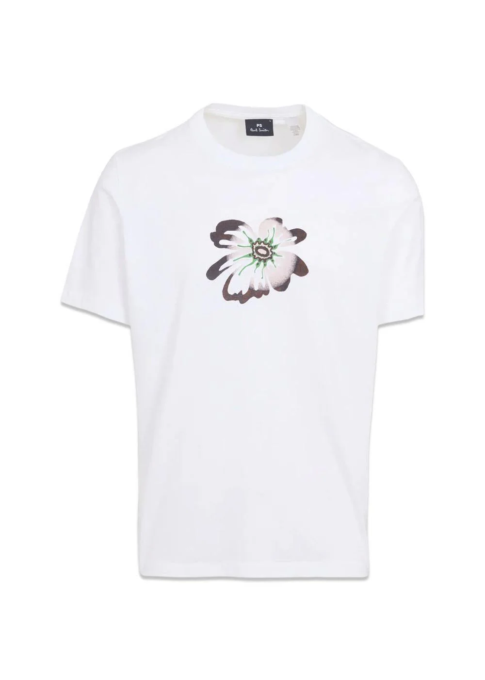 Reg Fit T-Shirt Flower - White