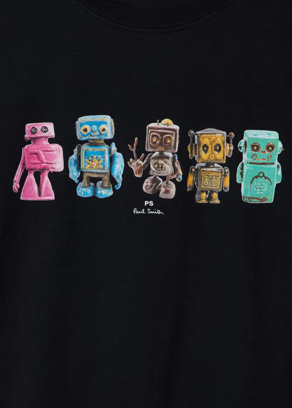 Reg Fit T-Shirt Robots - Very Dark Navy - Image 3