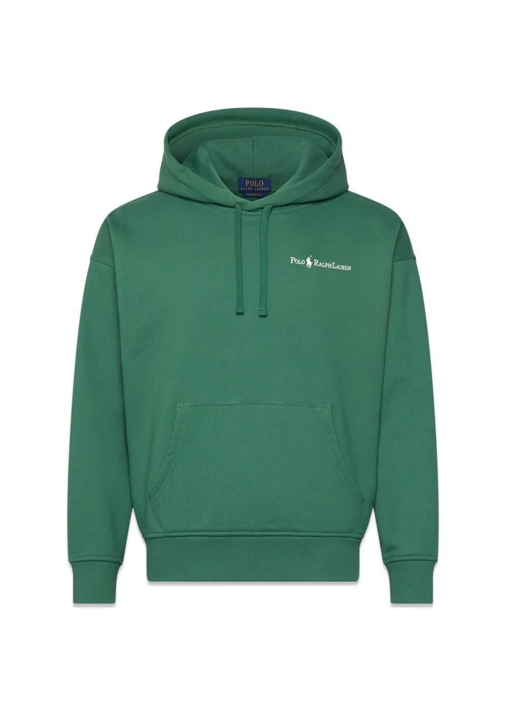 Relaxed Fit Logo Fleece Hoodie - Antique Green