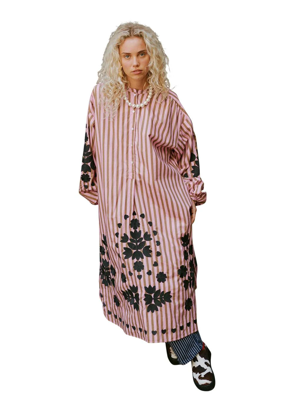 Rikke Dress - Pink Stripes - Image 3