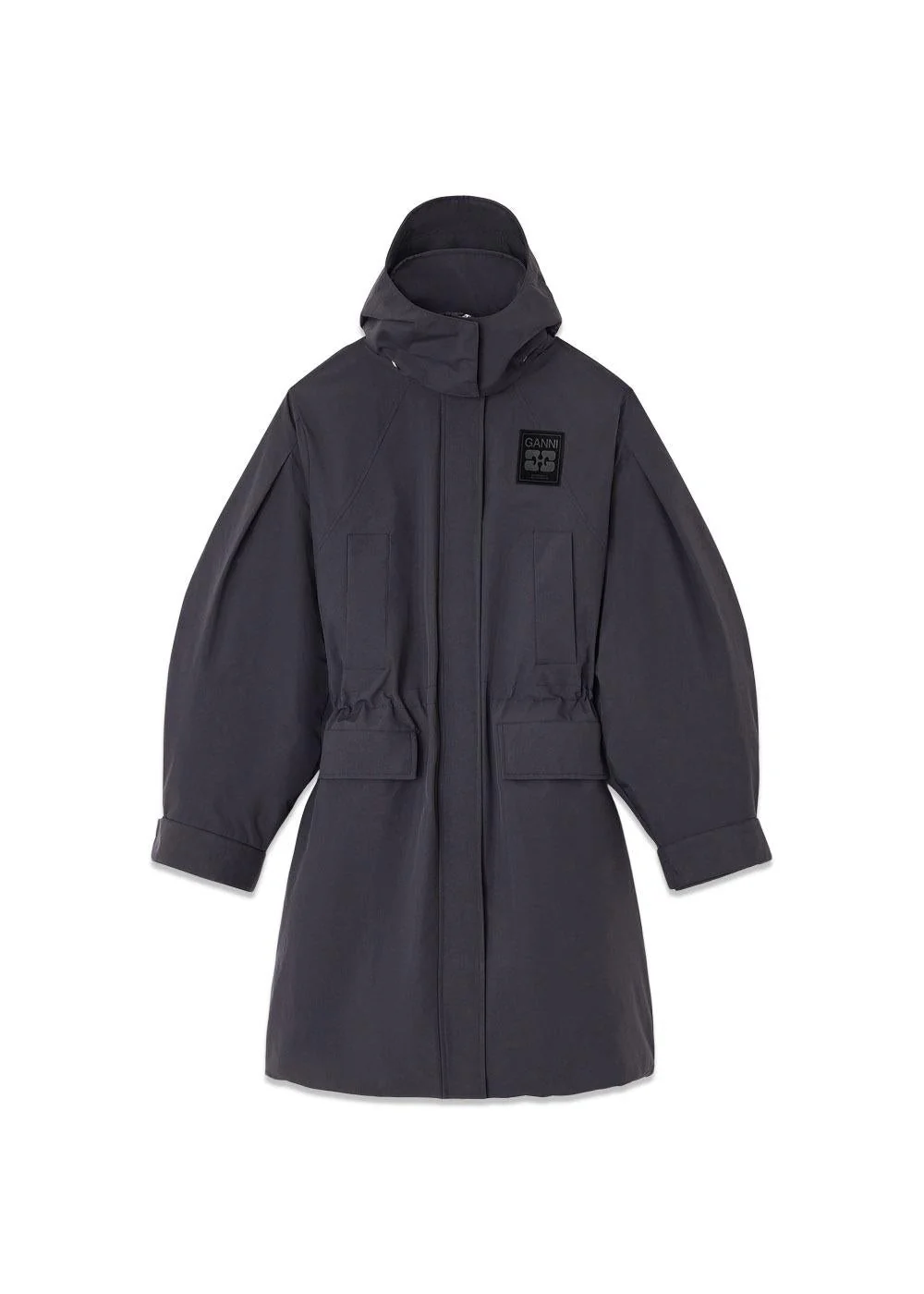 Ripstop Tri-Layer Parka Coat - Phantom