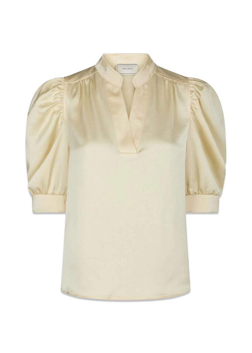 Roella Heavy Sateen Blouse - Light Yellow