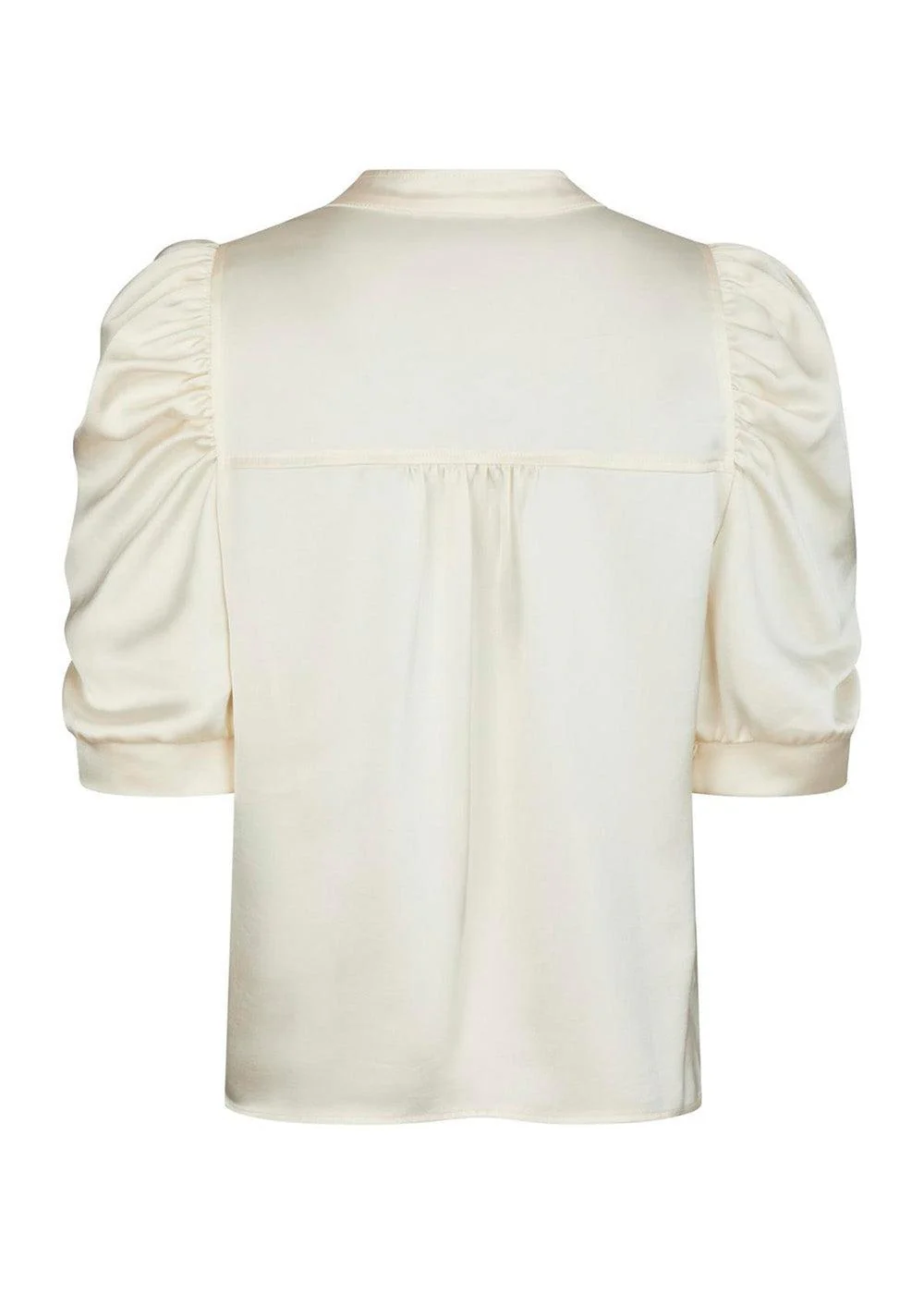 Roella Heavy Sateen Blouse - Pearl - Image 2