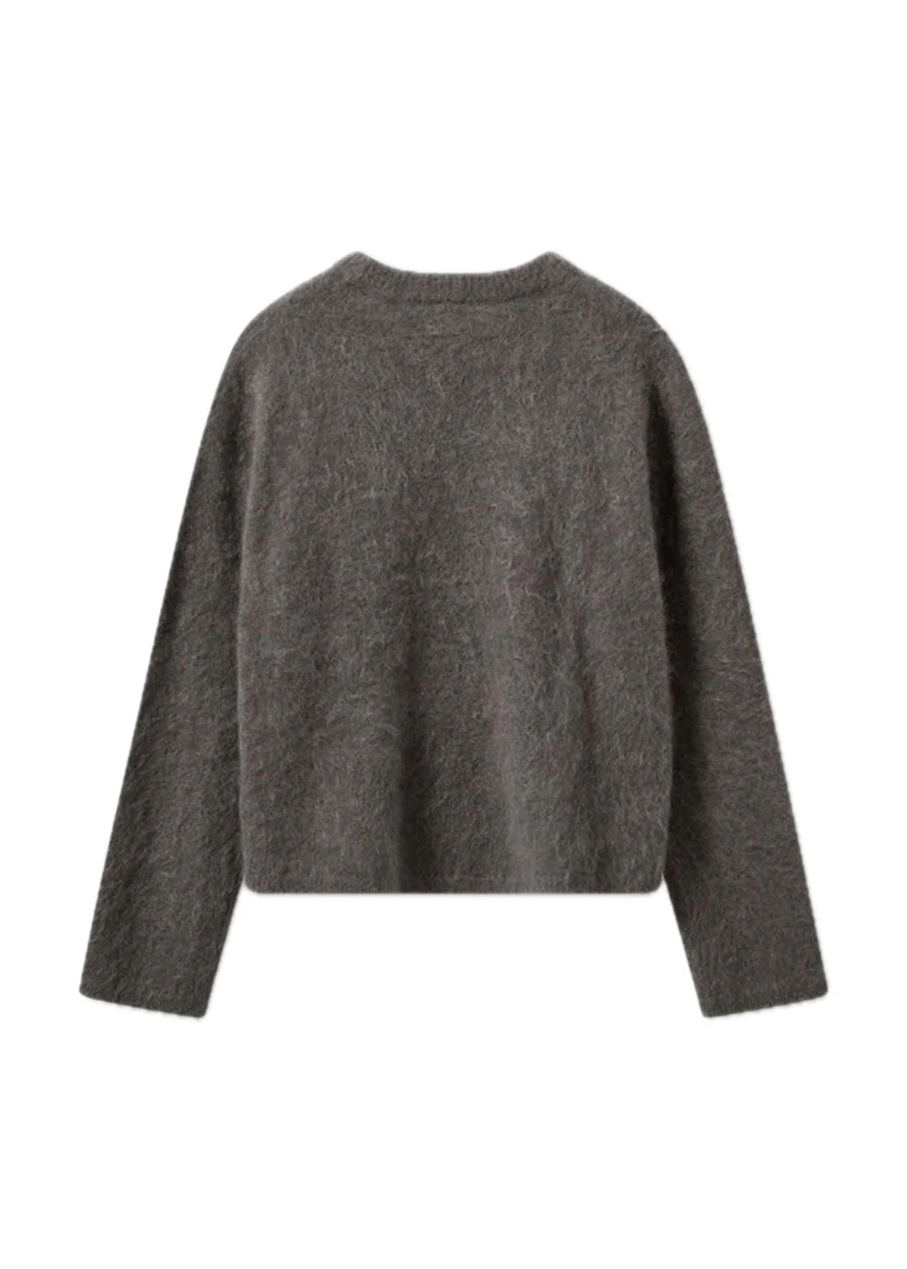 Roma Boyfriend Sweater - Grey Melange - Image 2