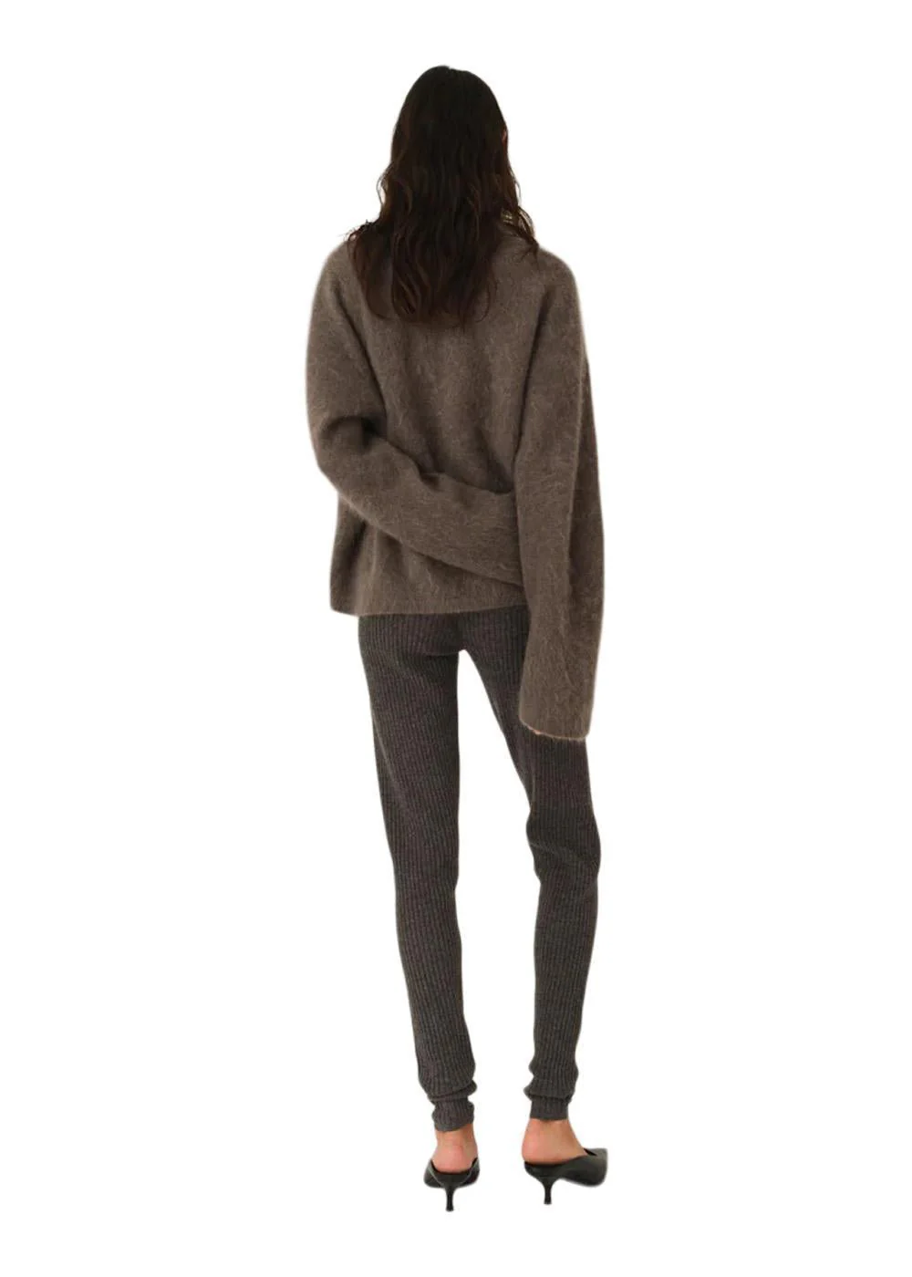 Roma Boyfriend Sweater - Grey Melange - Image 6