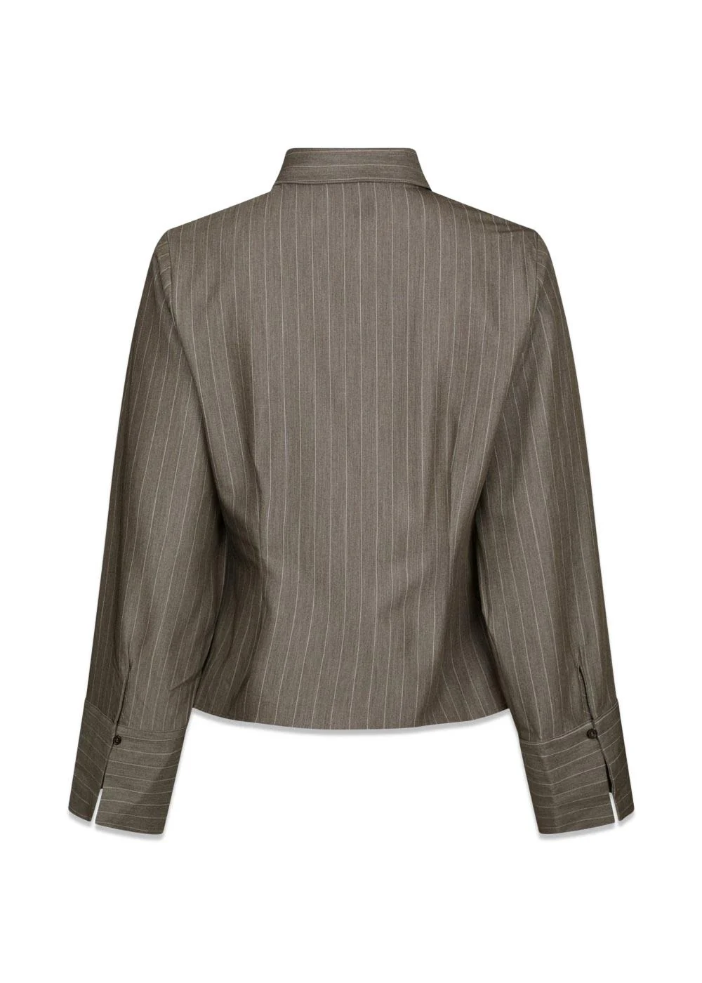 Rosa Pinstripe Melange Shirt - Dusty Brown - Image 2