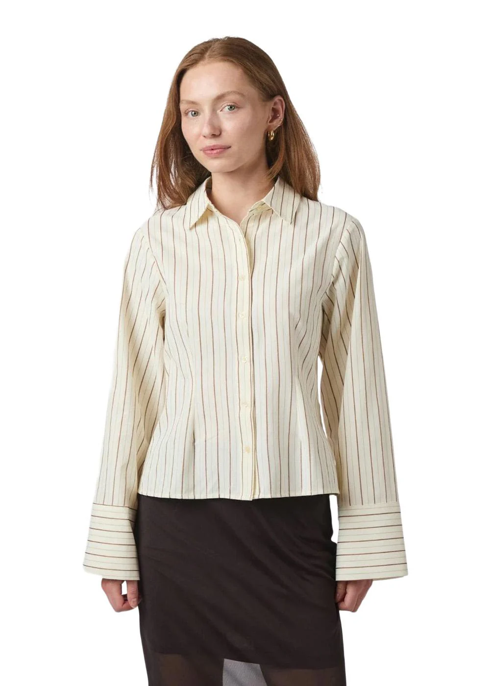 Rosa Solid Shirt - Sand - Image 3