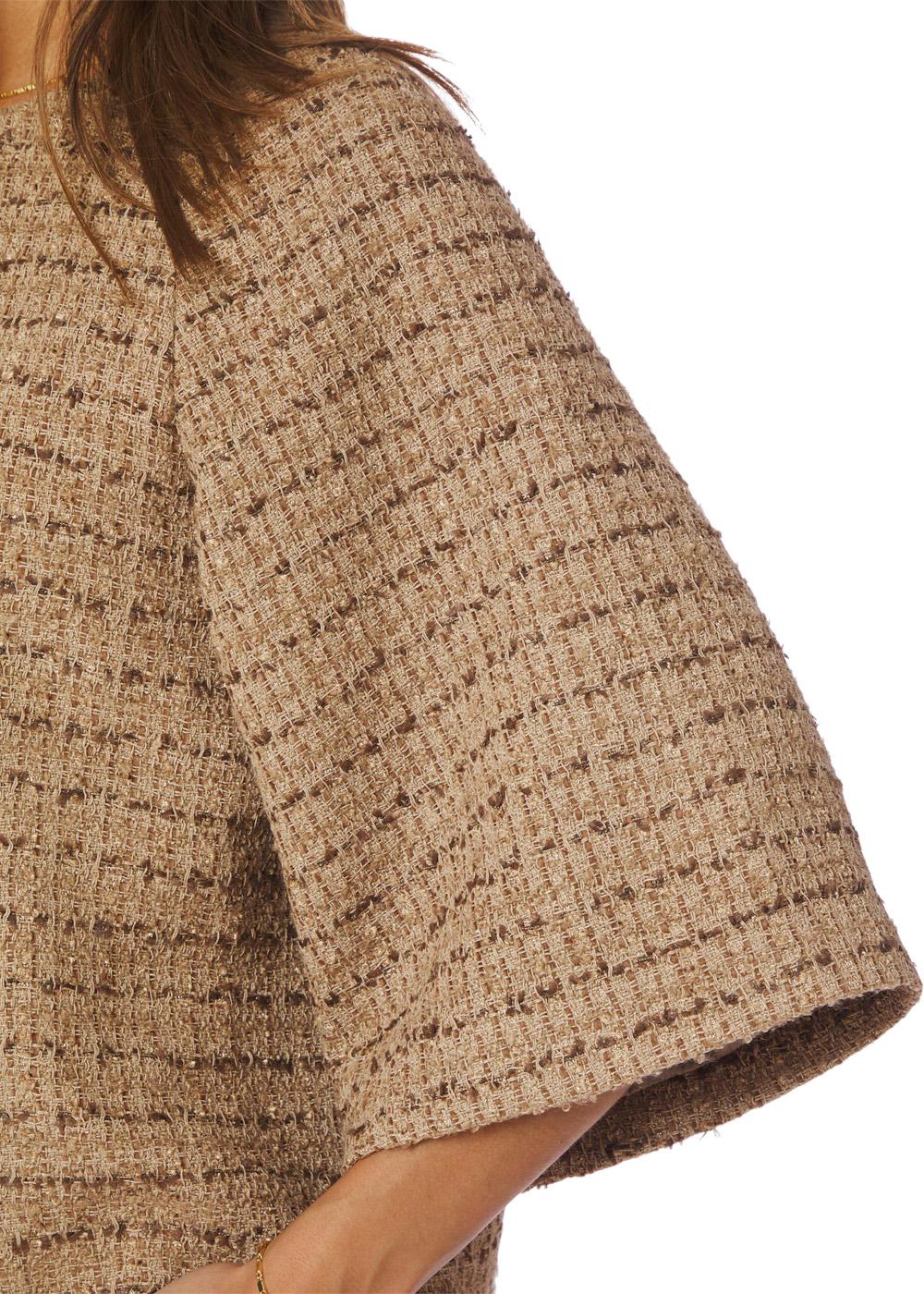 Rosella Boucle Mini Jacket - Taupe - Image 6