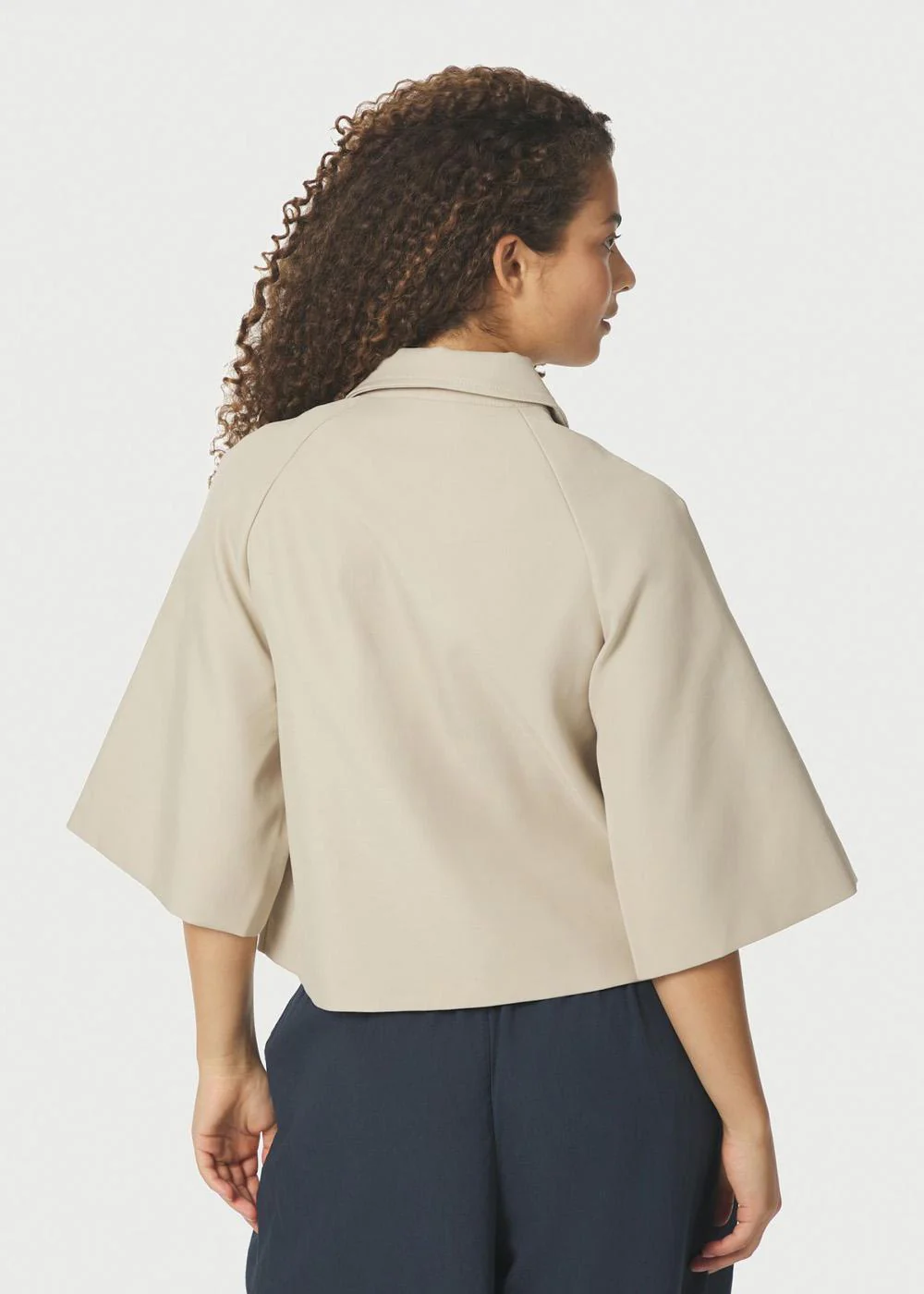 Rosemma Trench Mini Jacket - Beige - Image 4