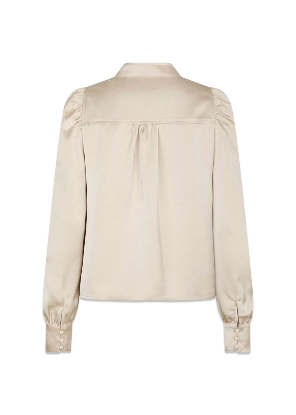 Rosslyn Heavy Sateen Blouse - Champagne - Image 2