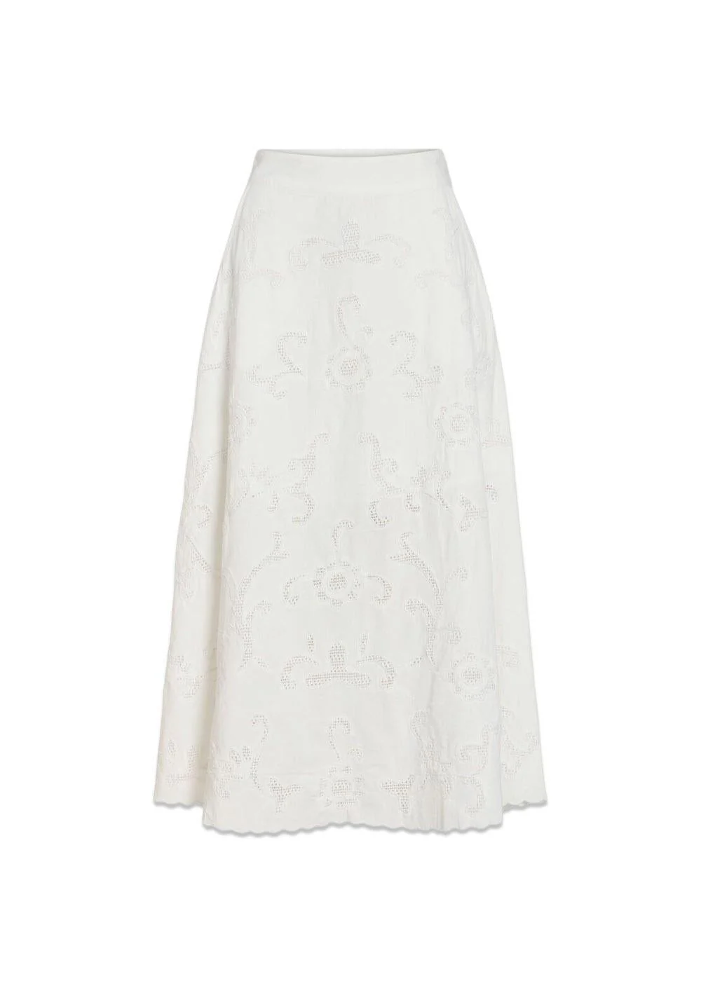 ROUAMELINE HW ANKLE SKIRT/1 - Cloud Dancer