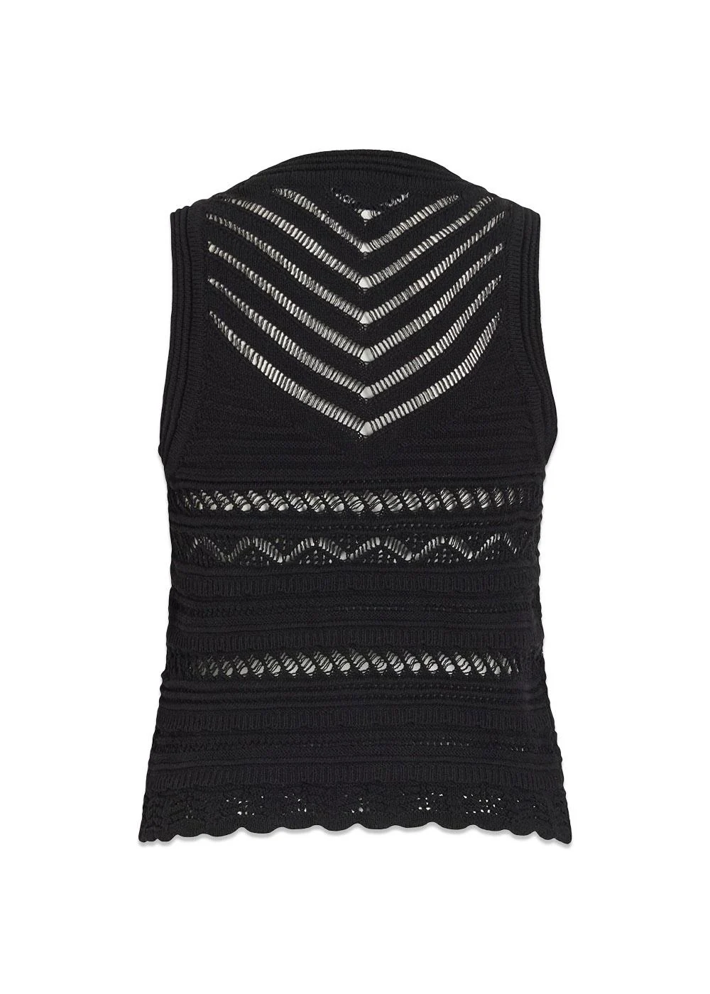 ROUDELPHINE S/L O_NECK KNIT TOP - Meteorite - Image 2