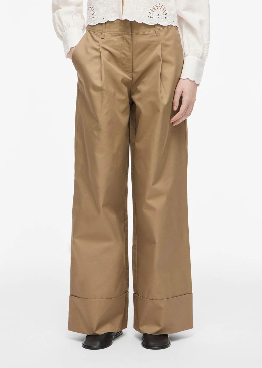 ROUFRANCIE RW WF F/L TROUSER/2 - Petrified Oak