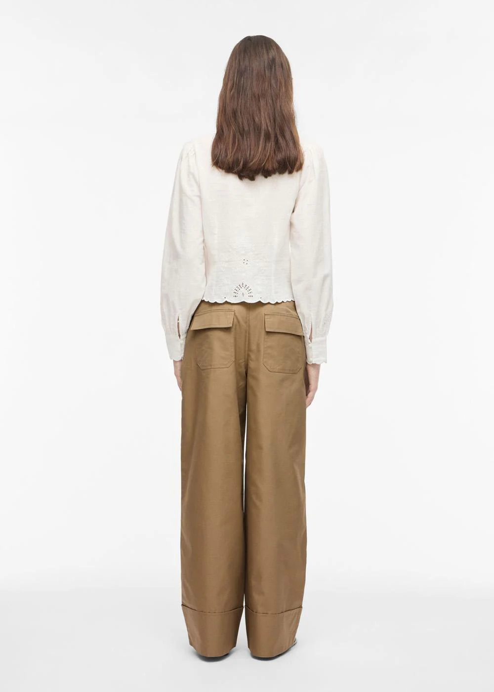 ROUFRANCIE RW WF F/L TROUSER/2 - Petrified Oak - Image 2