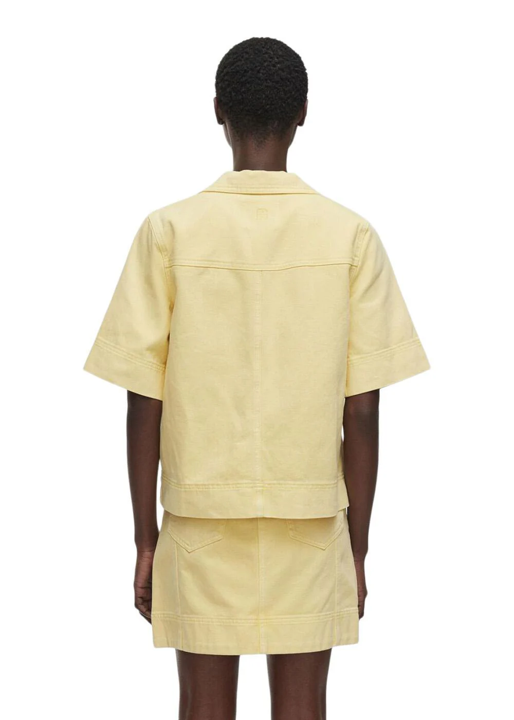 ROUJOLIE 2/4 RESORT COLLAR DENIM - Pineapple Slice - Image 4