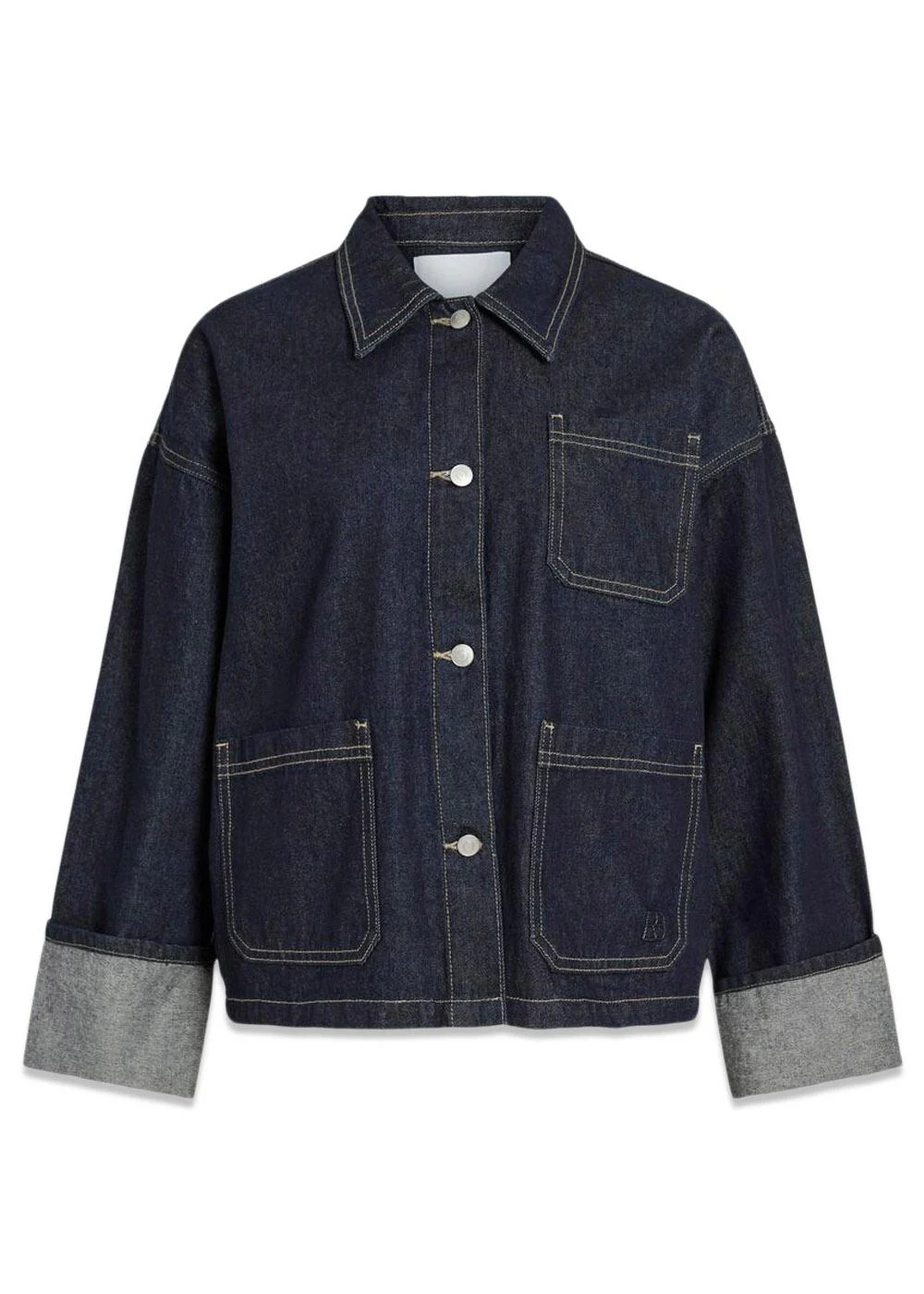 Roumartine ls denim jacket - Dark Denim Blue