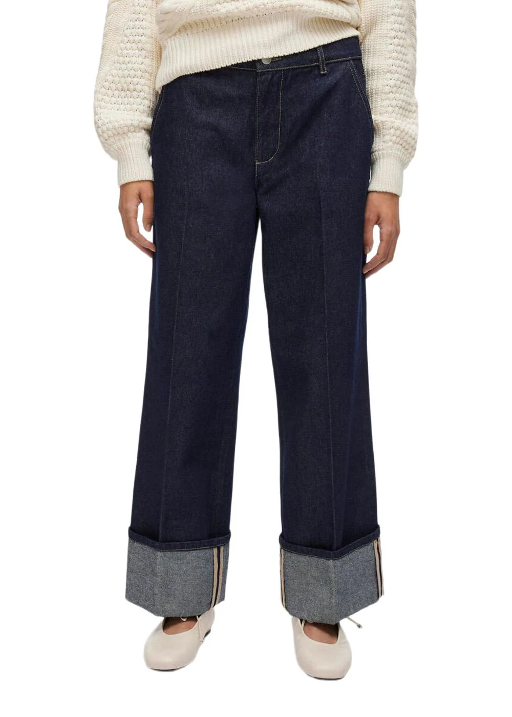 Roumartine rw 7/8 s-f  denim - Dark Denim Blue - Image 3