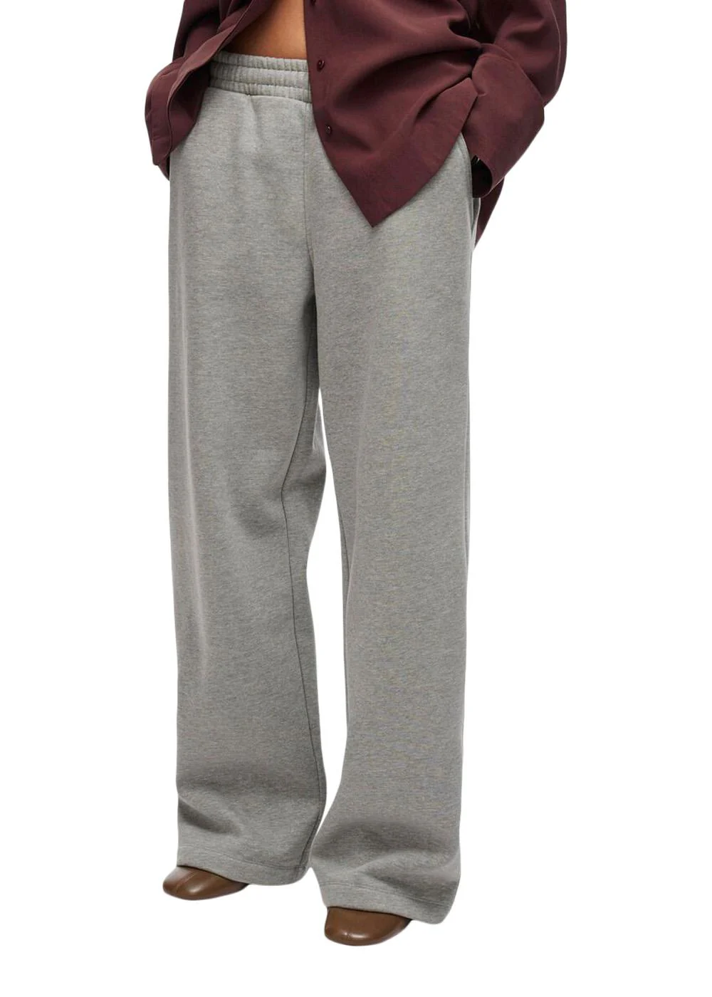 ROUNELLA RW SWEATPANTS - Light Grey Melange