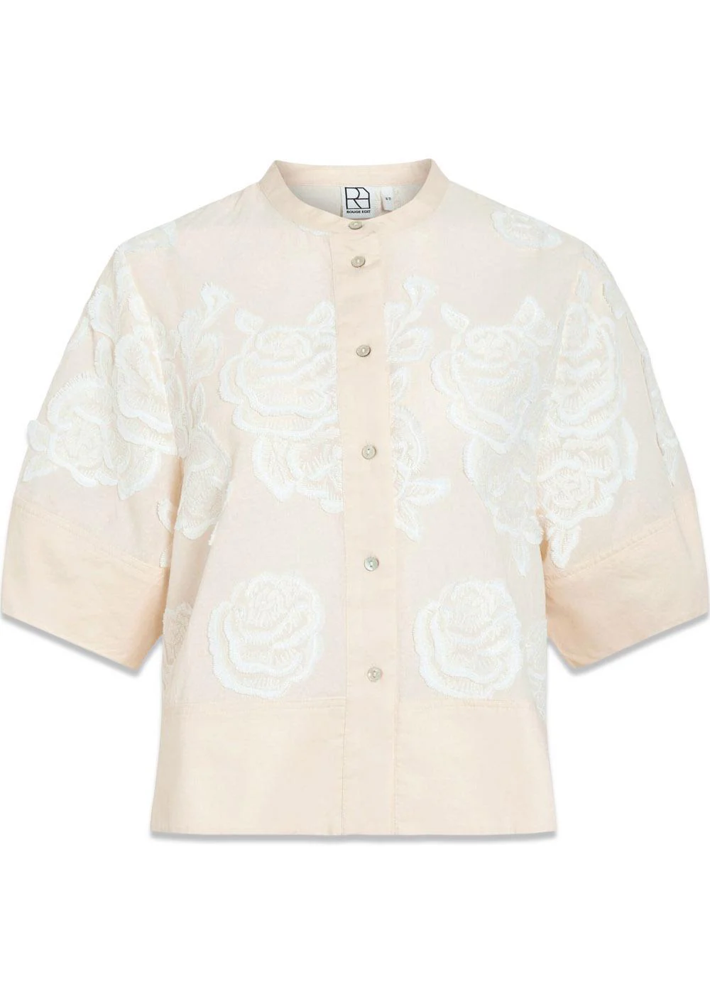 ROUZOELLA 2/4 O-NECK TOP - Birch