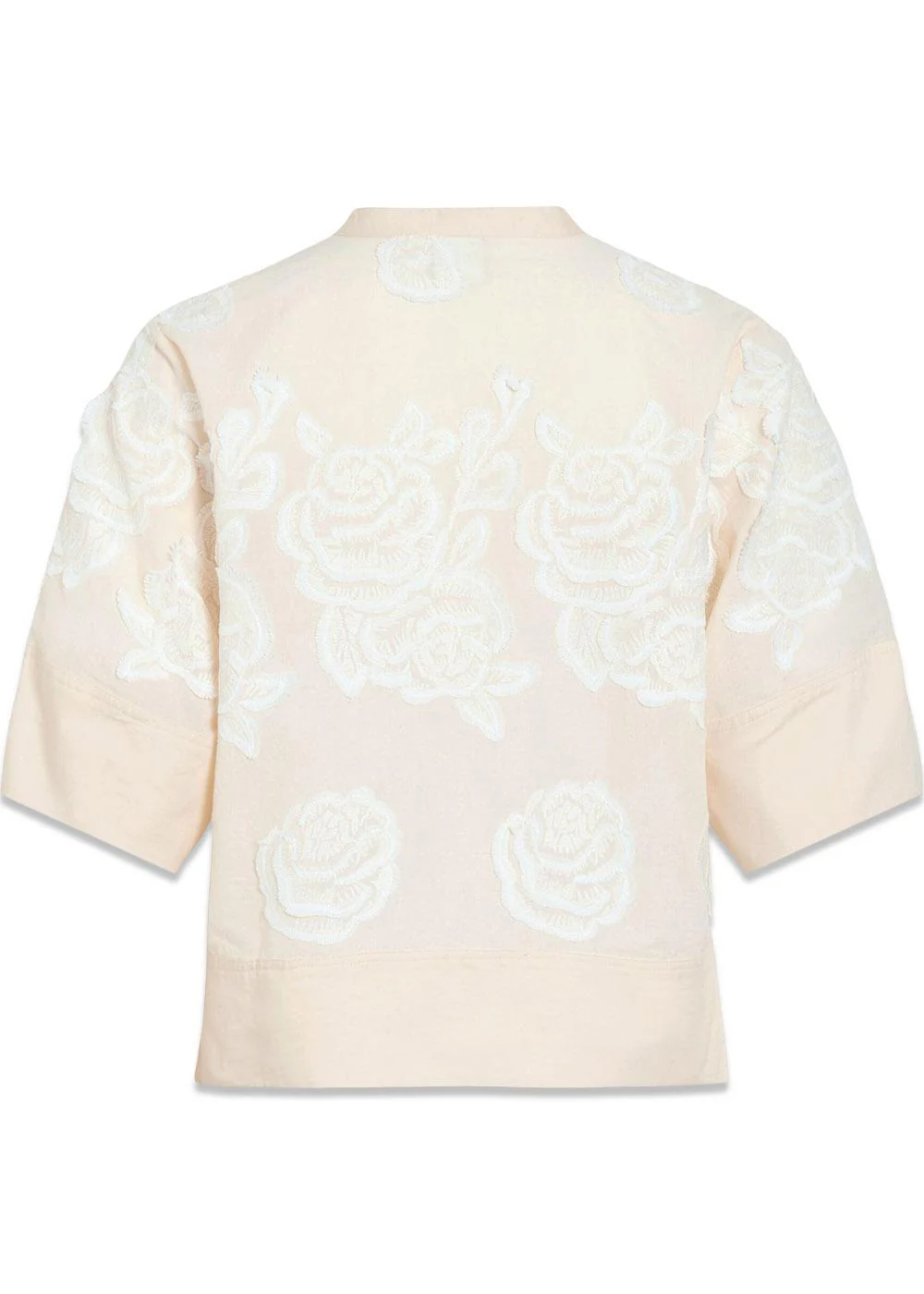 ROUZOELLA 2/4 O-NECK TOP - Birch - Image 2