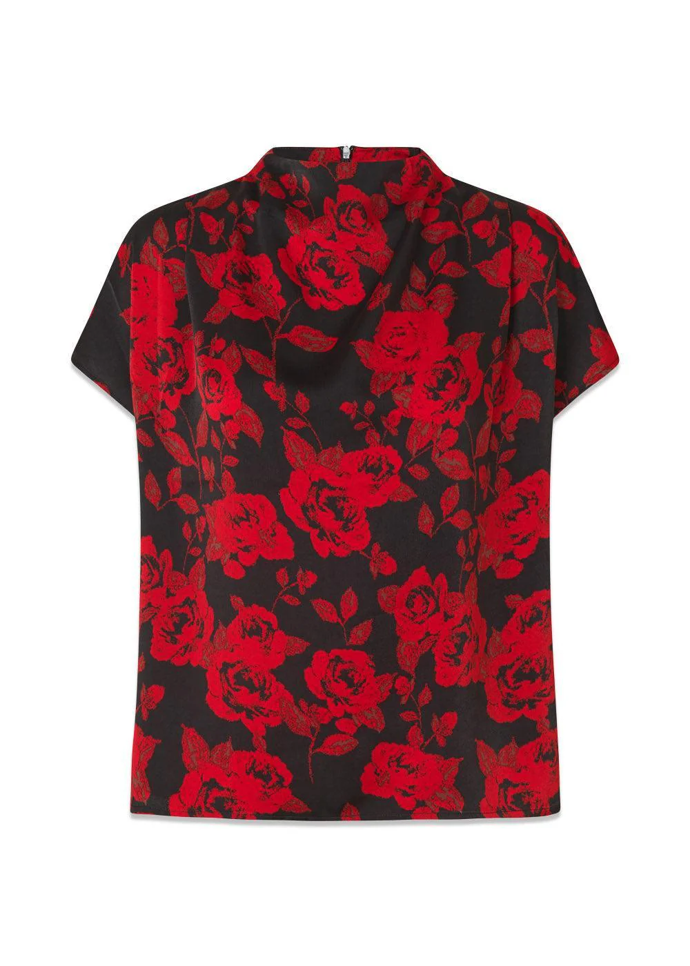 Ruthiemd print SS top - Racing Rose