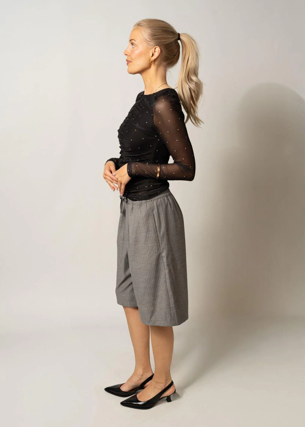 Samalamd print top - Black Dot - Image 3