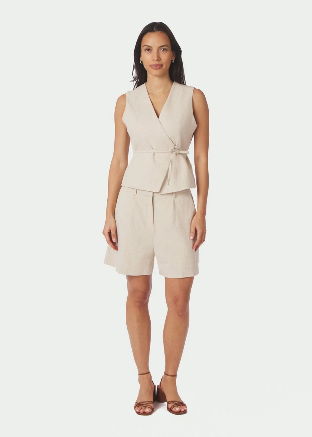 Samara Ramie Waistcoat - Natural - Image 4