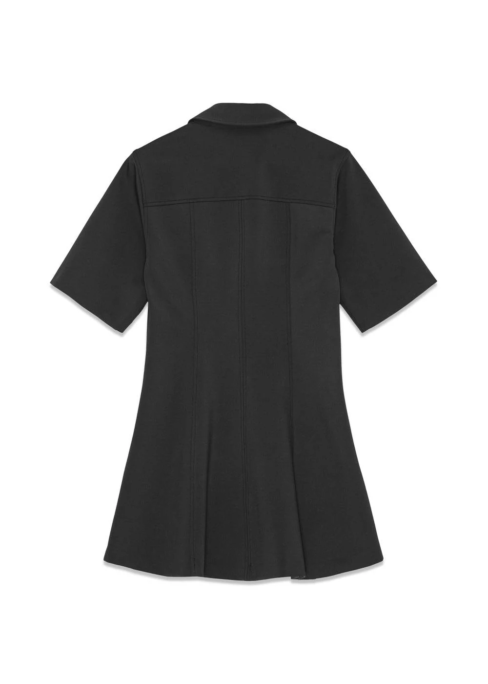 Scuba Neoprene Fitted Mini Dress - Phantom - Image 3