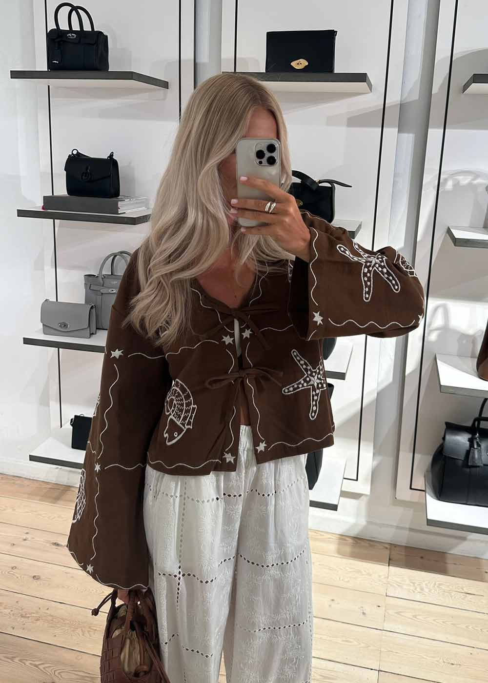 Seashell Top - Soft Brown - Image 2