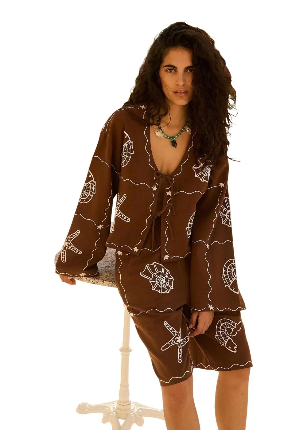 Seashell Top - Soft Brown - Image 6