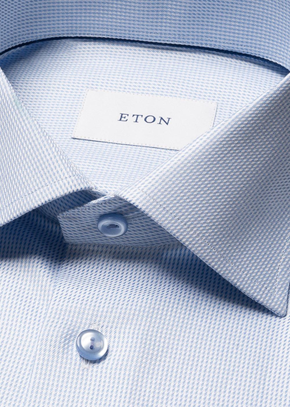 Semi Solid Signature Twill Shirt - Blue - Image 2