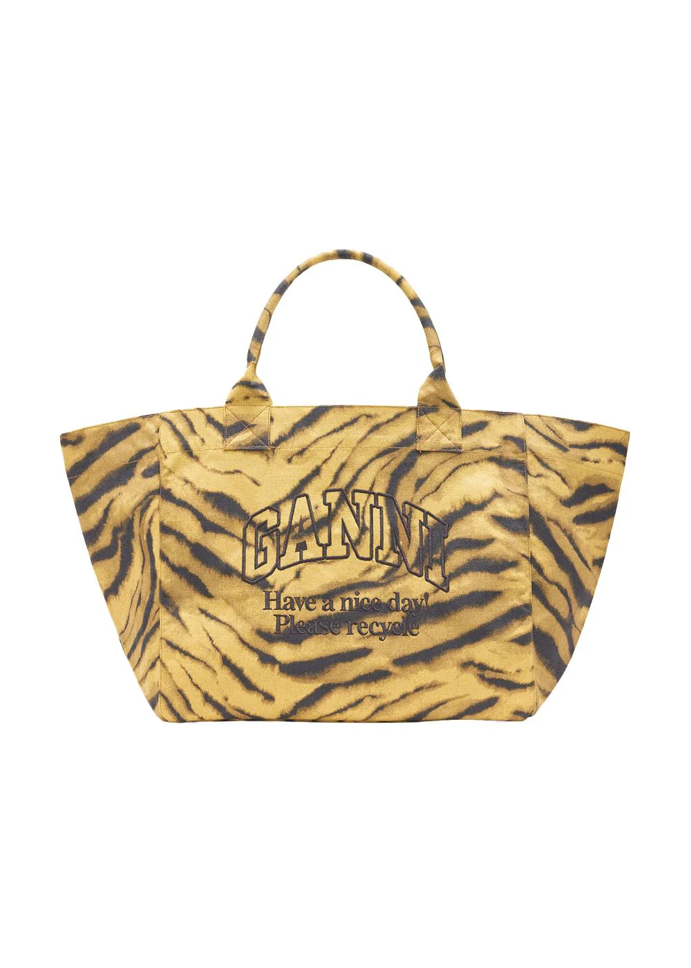 Shopper XXL Pocket Print Zebra - Khaki