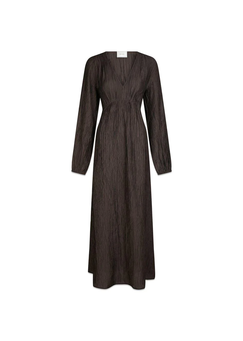 Silfi Crepe Dress - Dark Brown