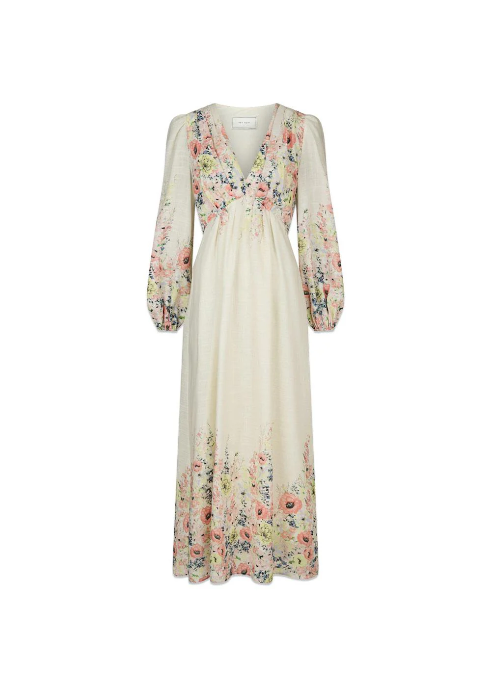 Silfi Flower Print Dress - Creme