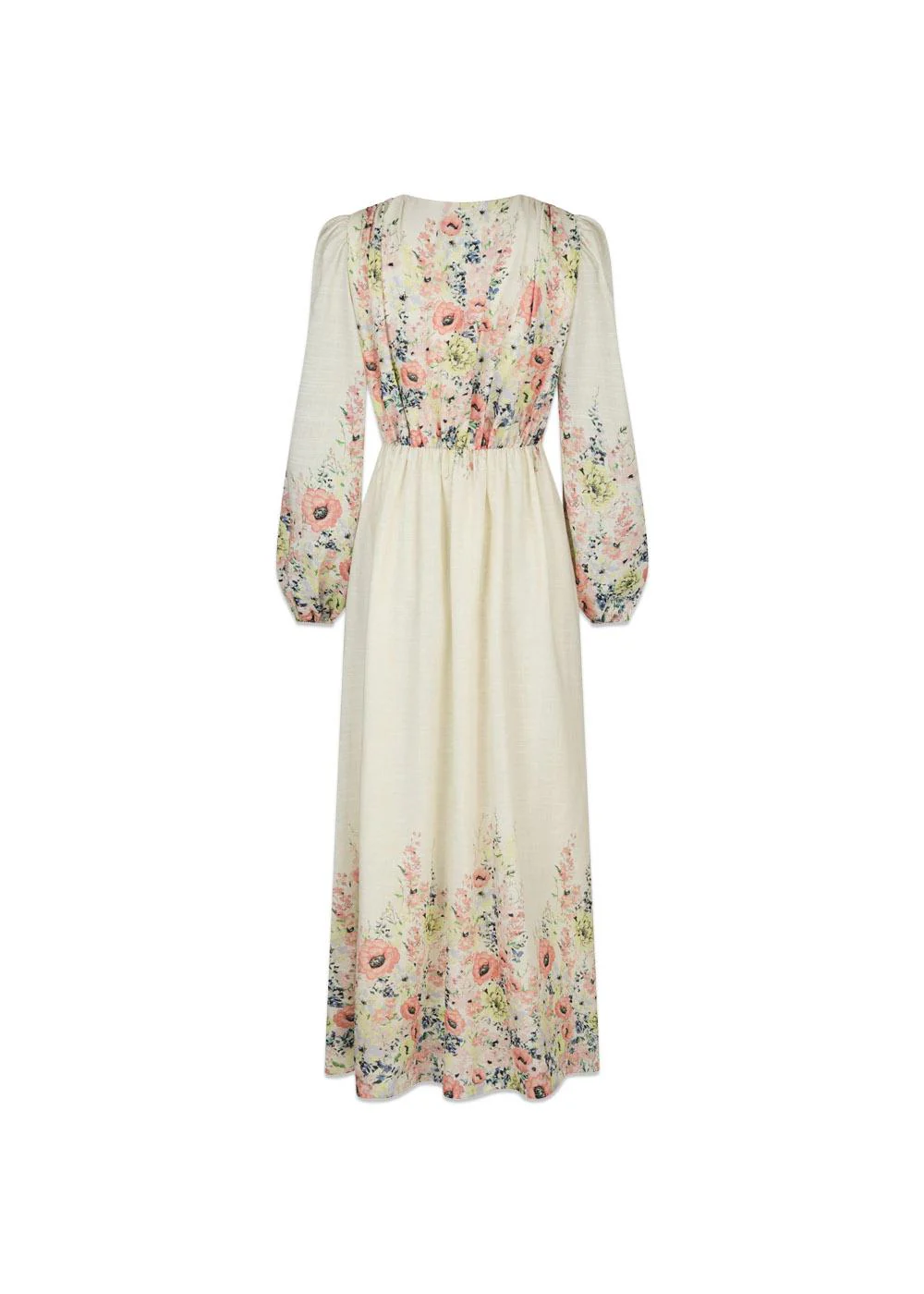 Silfi Flower Print Dress - Creme - Image 2