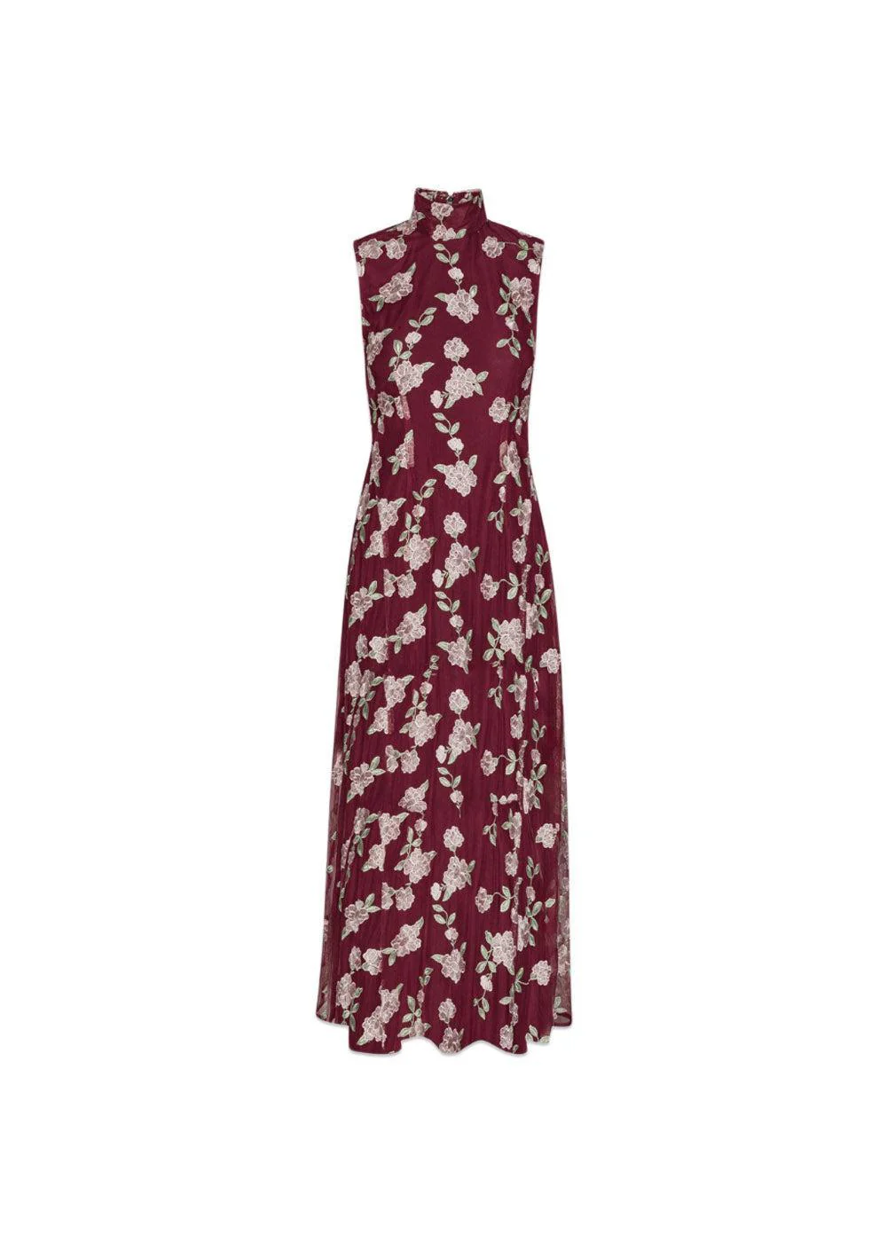 SLEEVELESS MAXI DRESS - Zinfandel Comb.