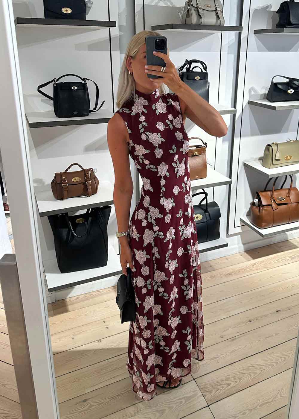 SLEEVELESS MAXI DRESS - Zinfandel Comb. - Image 2