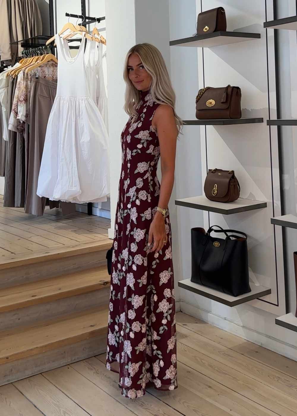 SLEEVELESS MAXI DRESS - Zinfandel Comb. - Image 4
