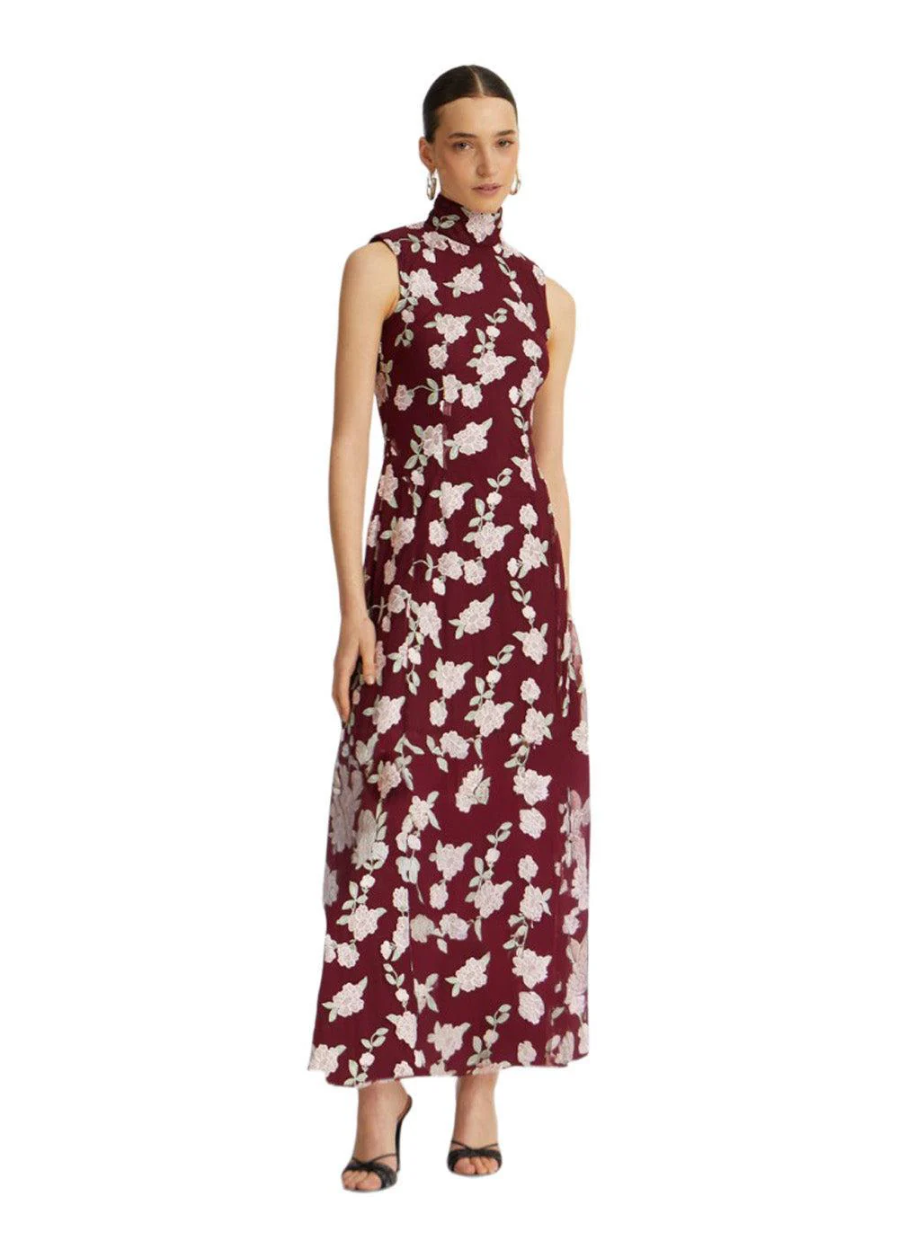 SLEEVELESS MAXI DRESS - Zinfandel Comb. - Image 6