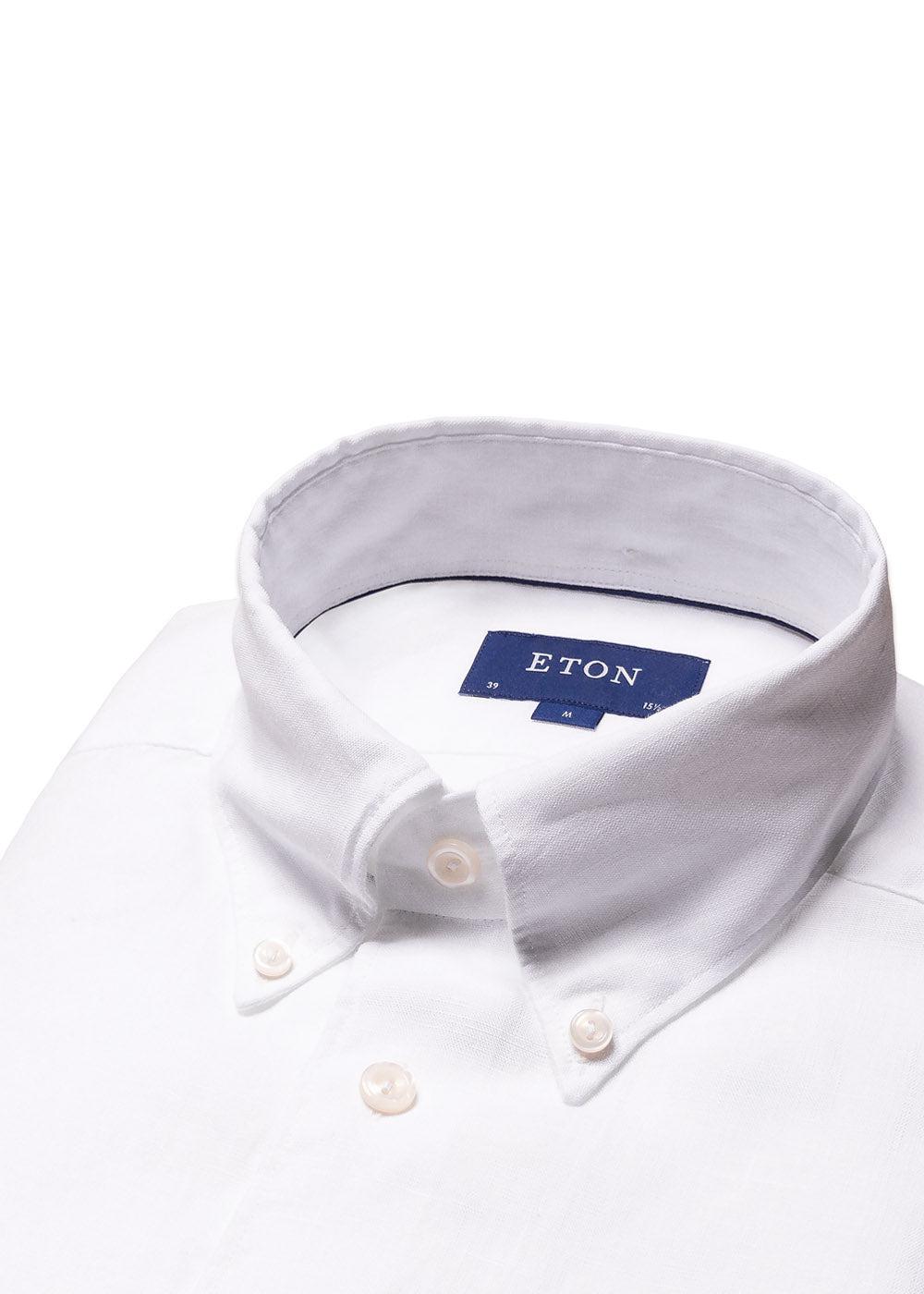 Slim Linen Shirt - White - Image 2