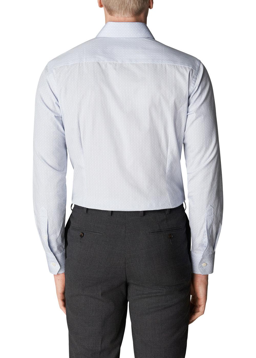 Slim-Poplin Print - Light Blue - Image 4