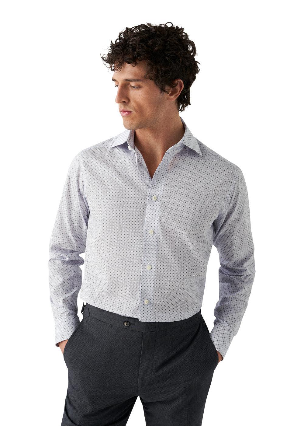 Slim - Poplin Print - Light Blue - Image 3