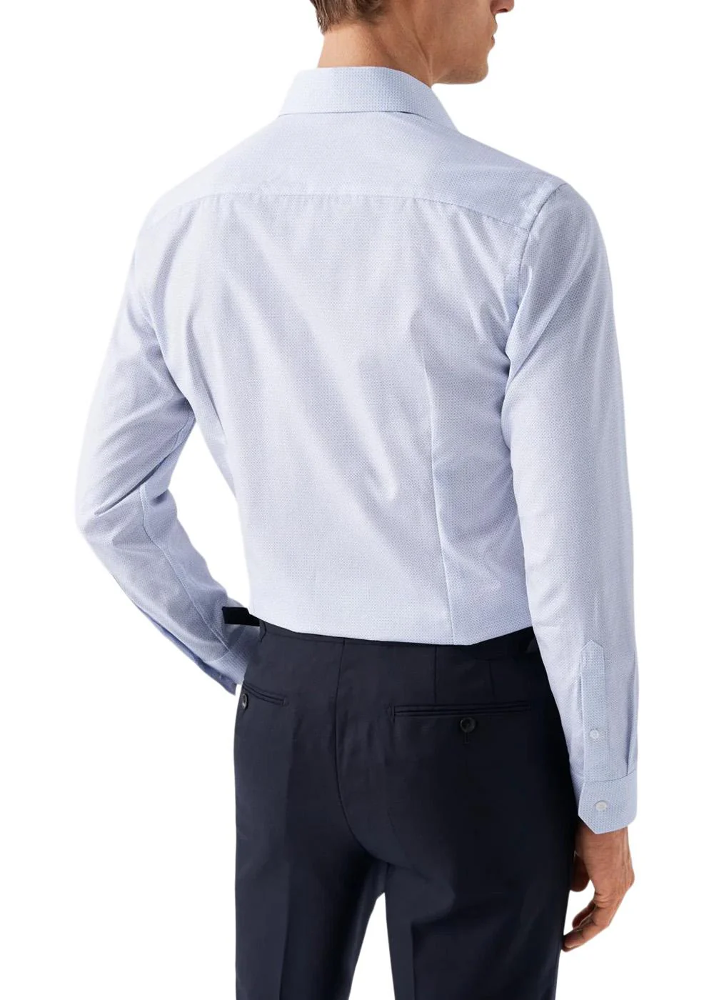 Slim Poplin Shirt - Light Blue - Image 3