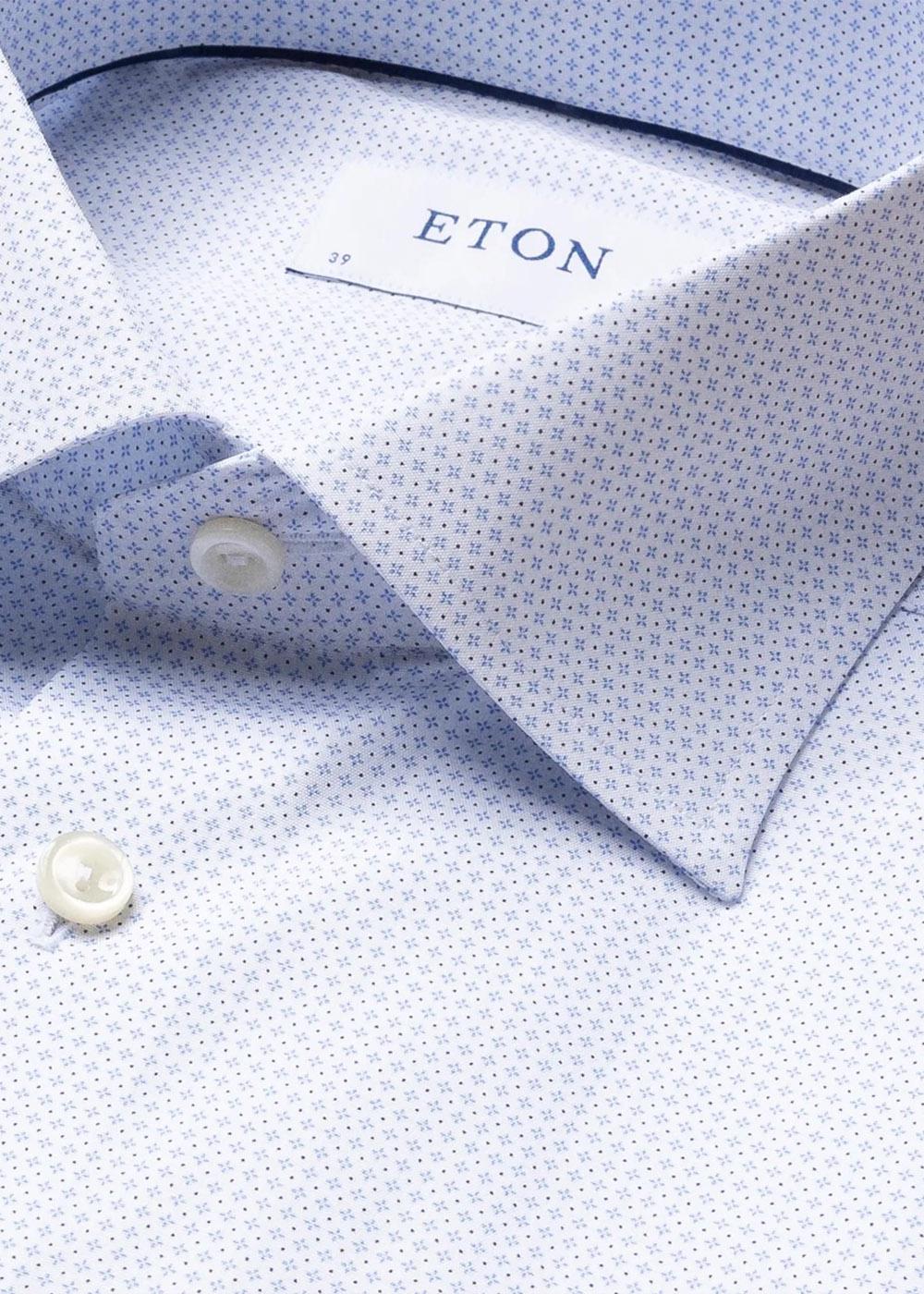 Slim Poplin Shirt - Light Blue - Image 4