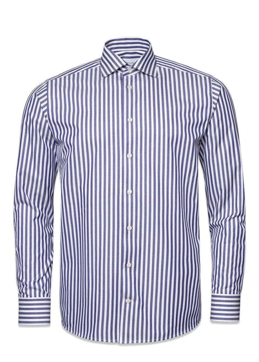 Slim - Twill Stripe - Whiteblue