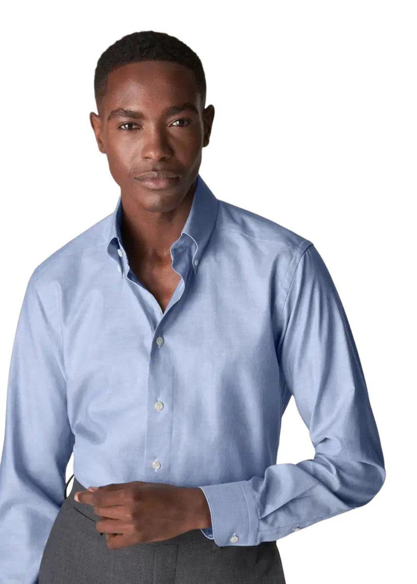 Slim - Wrinkle Free Button Down - Blue - Image 2