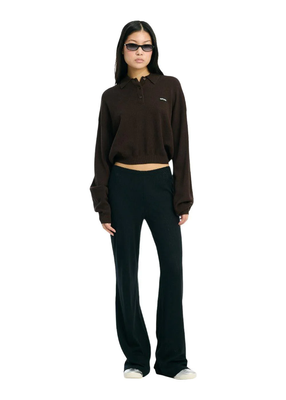 SLINKY KNIT POLO - Molé - Image 3