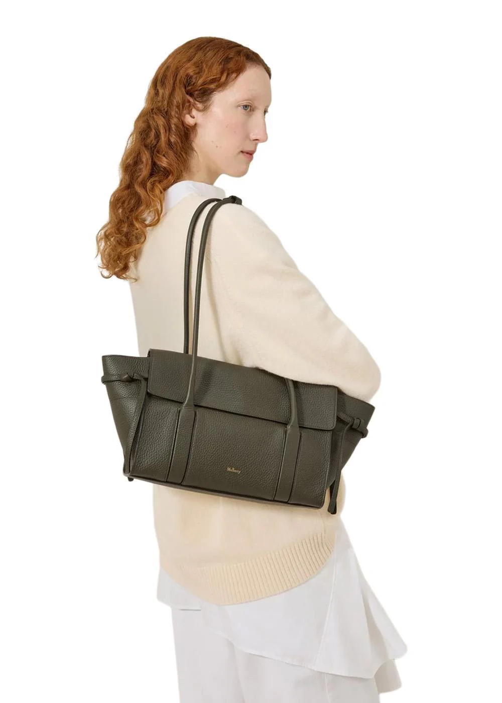 Small Soft Bayswater Heavy Grain - Juniper Green - Image 5